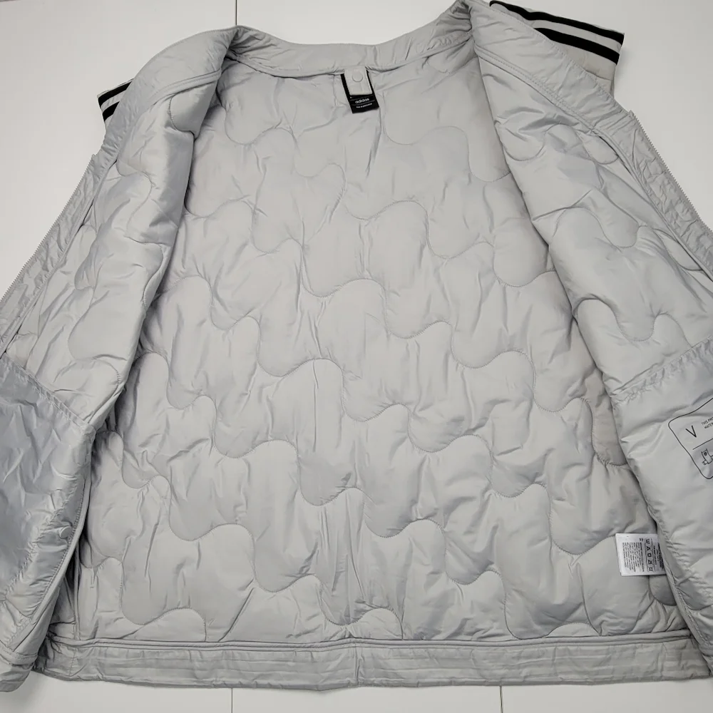 adidas Men's Nuganic Light Insulation Jacket Vest Gray IS1262 Size 2XL New - Picture 6 of 11